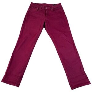Bonobos Jeans Men's 34x30 Burgundy Dark Wash Denim Athletic Fit Straight Leg